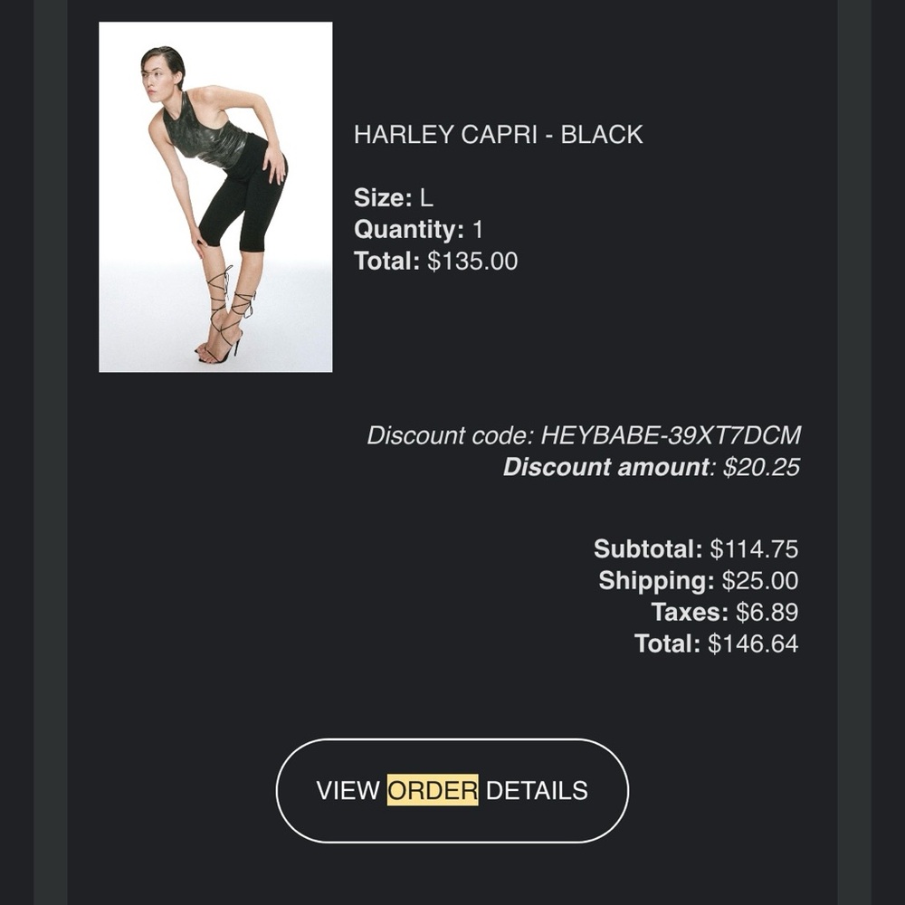 Miaou Harley Capri Leggings